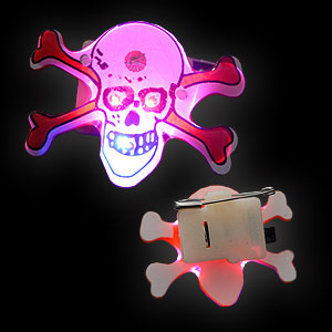 0894-012 LED Anstecker Jolly Roger