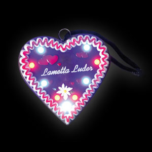 0042-742 LED Lebkuchenherz LAMETTA LUDER